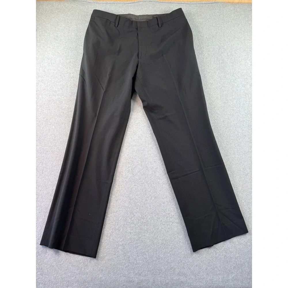 Banana Republic Classic Fit Wool Blend Dress Pants Mens 35/32 Black 762497-00
